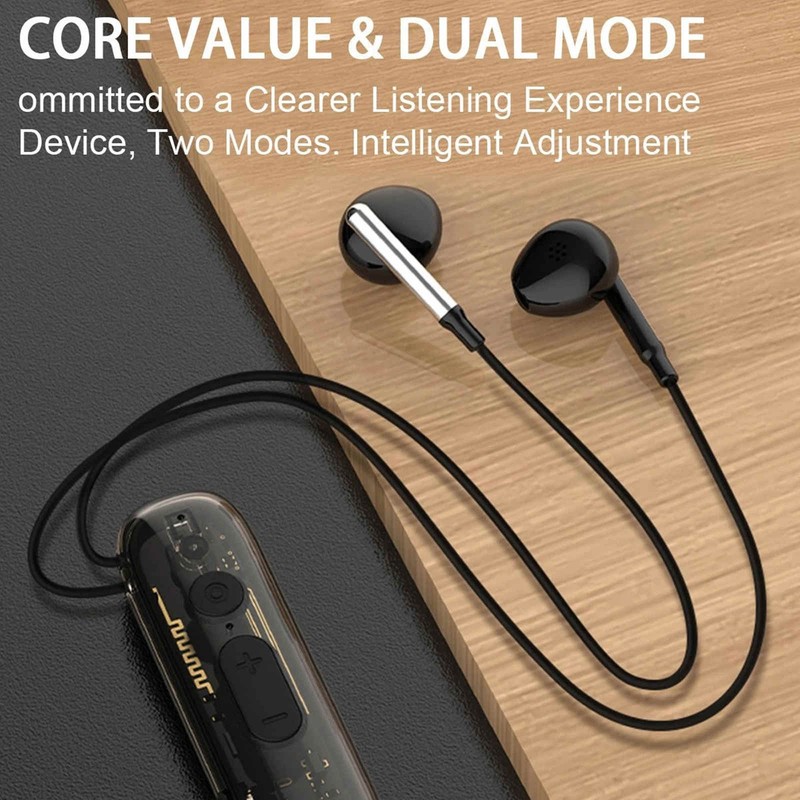 Bluetooth Neckband Sound Amplifier 48dB Gain 8 Levels 110mAh 20H Clip Elderly gallery