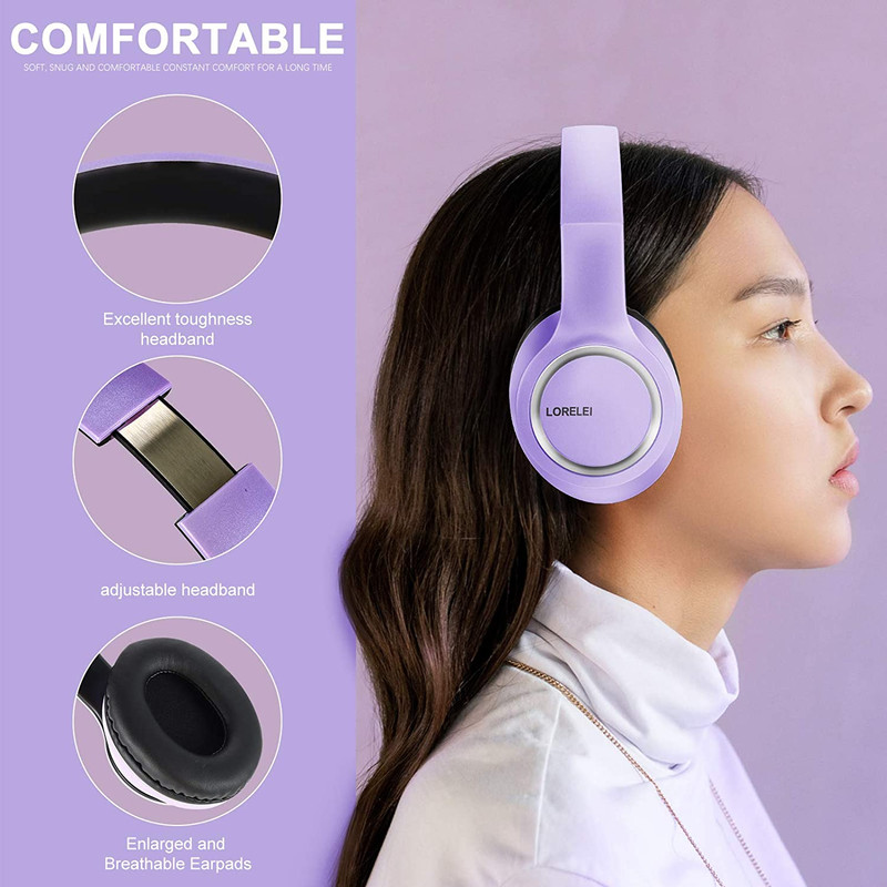 X8 Over-Ear Wired Headphones with Microphone with 1.45M-Tangle-Free Nylon Line&3 gallery