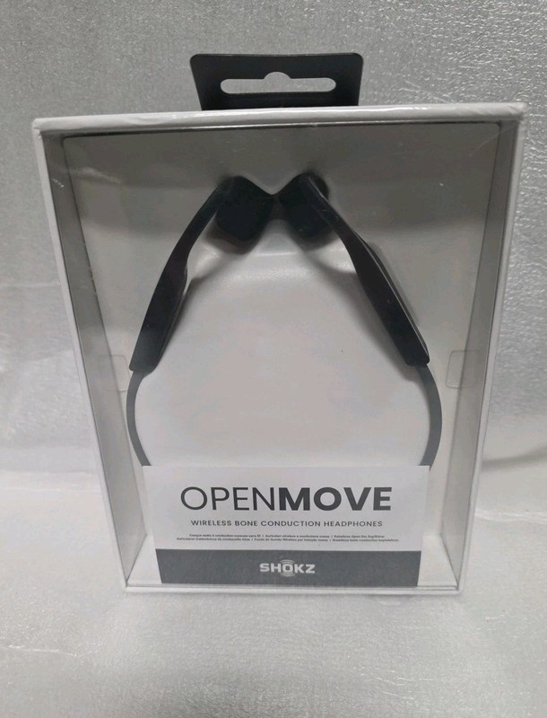 AfterShokz OpenMove Wireless Bone Conduction Headphones Slate Gray. New, Sealed.