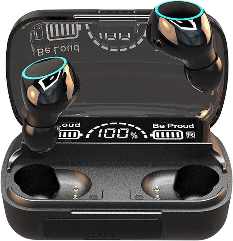 Wireless Earbuds Bluetooth 5.3 Headphones, Long Playing time One size, Black