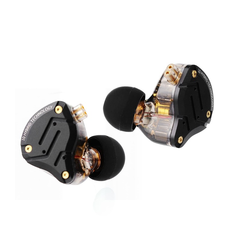 KZ ZS10 Pro, 4BA+1DD 5 Driver in Ear Monitor, HiFi Wired Earbuds, Gaming Earb…