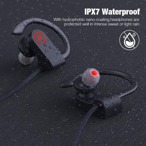noot products NP11 Wireless Earphones Bluetooth in-Ear Headphones with Black gallery