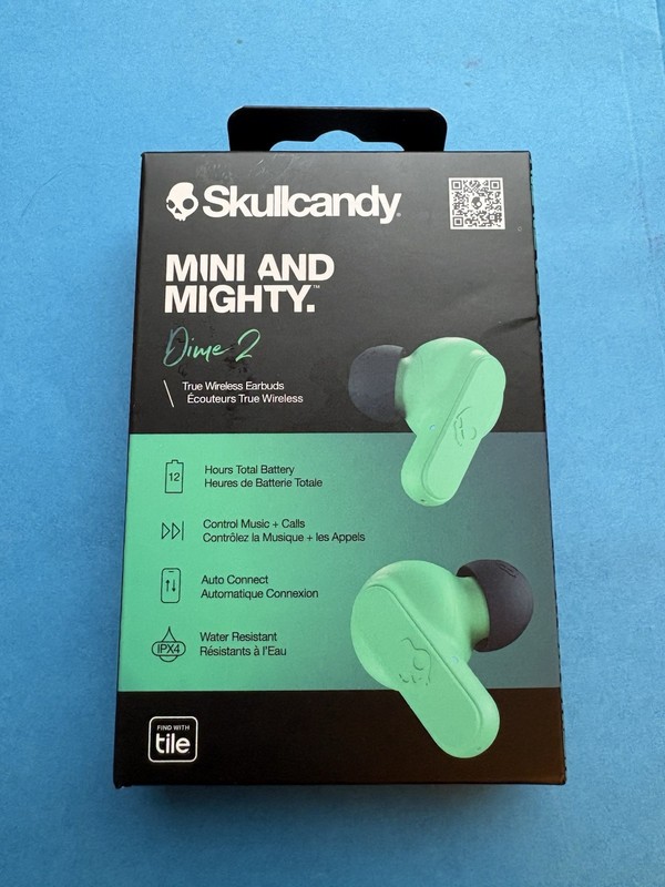 SkullCandy GREEN Mini and Mighty Dime True Wireless Earbuds NIB Sealed
