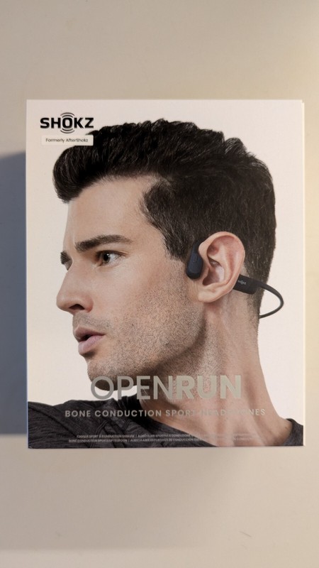 SHOKZ OpenRun Bluetooth Bone Conducting Open Headphones – Black