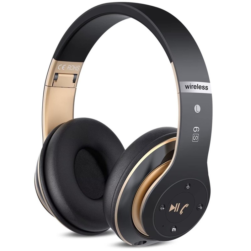 6S Wireless Bluetooth Headphones Over Ear, Hi-Fi Stereo Foldable Wireless Ste…