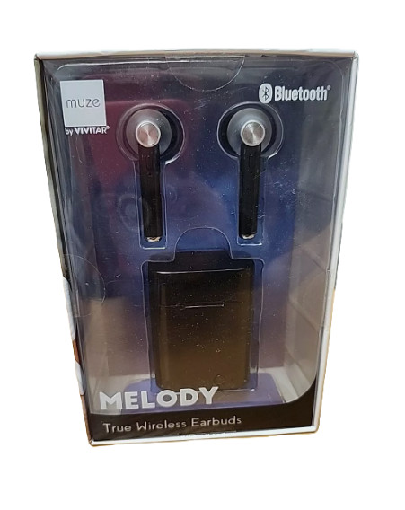 New Muze by Vivitar Melody True Wireless Bluetooth Earbuds -Black