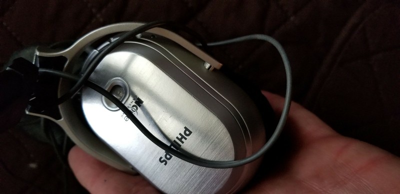 Genuine Philips SBCHN110 SBC HN110 Noise Canceling Headband Headphones Silver gallery
