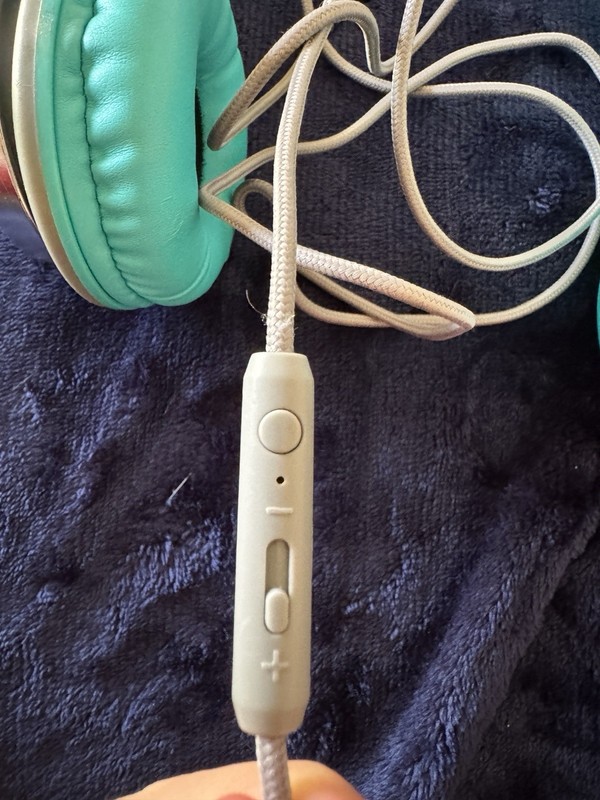Adjustable Teal Blue Headphones For Kids & Adults. Used But In Good Condition gallery