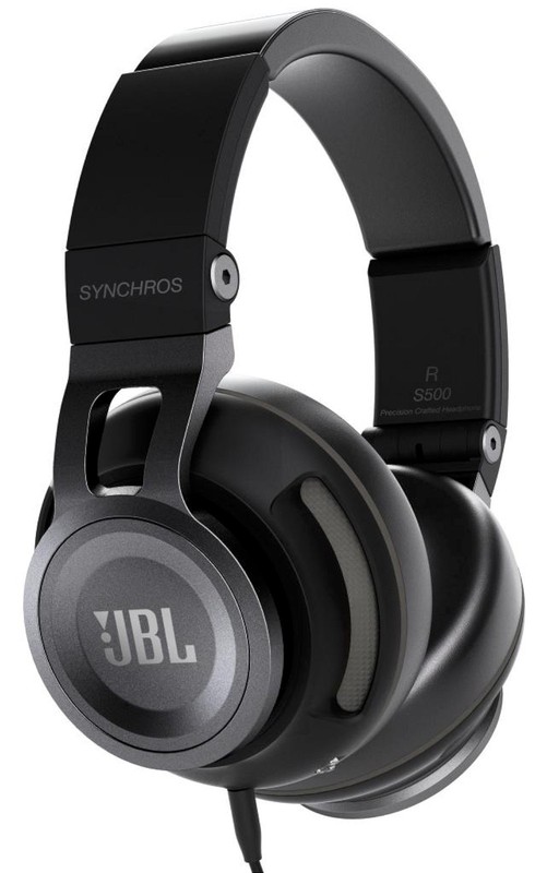 JBL Synchros Slate S500 Black Powered Over-the-Ear Stereo Headphones slate DJ -B