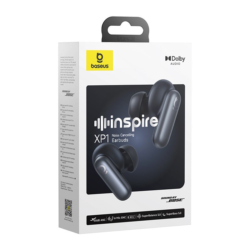 Baseus Inspire XP1 TWS ANC Earbuds - Black gallery