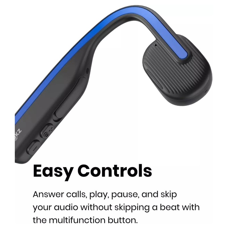 Shokz OpenMove Wireless Bone Conduction Bluetooth Open Ear Sport Headphones Blue gallery