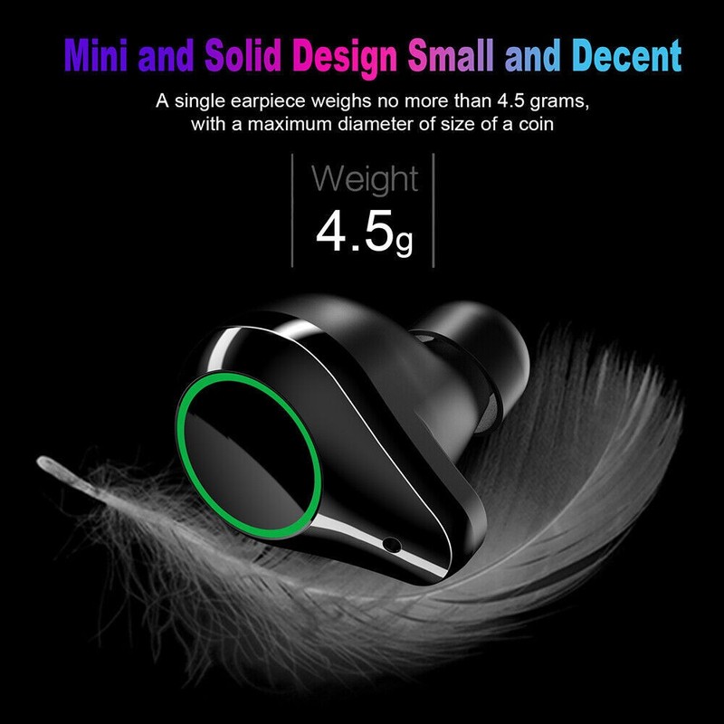 Bluetooth Earphone Wireless Headphones Headset for iPhone Cell Phone Android gallery