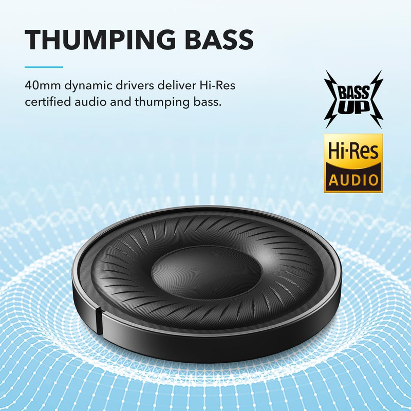 Soundcore by Q20I Hybrid Active Noise Cancelling Headphones, Wireless Over-Ear gallery