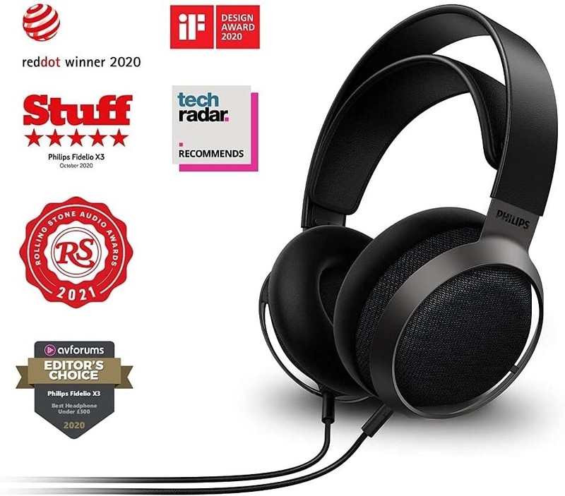 Philips Fidelio X3 Studio Headphones for Recording. Hi Res Music Studio Headset gallery