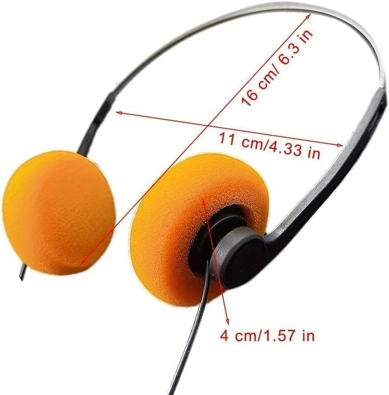 Retro Over-Ear Headphone,Vintage Feelings Underwire Headphones,Retro Orange gallery