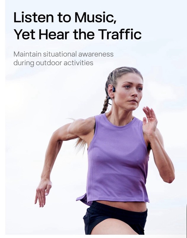 SHOKZ OpenRun - Open-Ear Bluetooth Bone Conduction Sport Sweat Resistant gallery