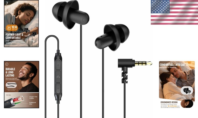 Durable & Lightweight Sleep Earbuds with Silicone Comfort and 3-Button Control gallery