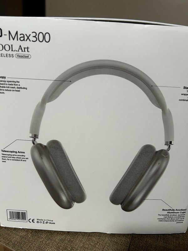 P-Max300 COOL.Art Wireless Bluetooth Headphones Touchscreen Display