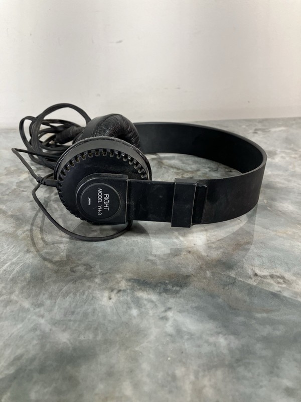 YAMAHA YH-3 ORTHODYNAMIC Headphones Made in Japan (Black) Tested & Work Great gallery