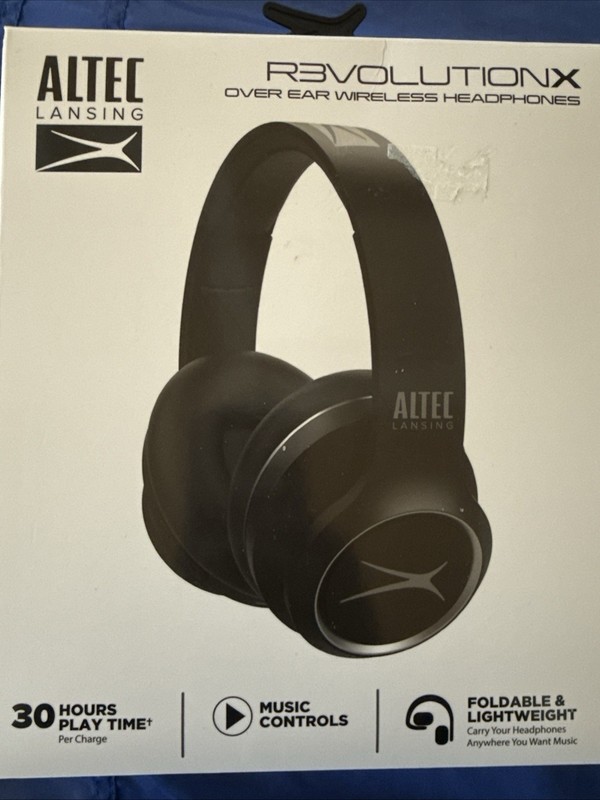 Altec Lansing R3volution X Wireless Bluetooth Headphones Black MZX009-BLK
