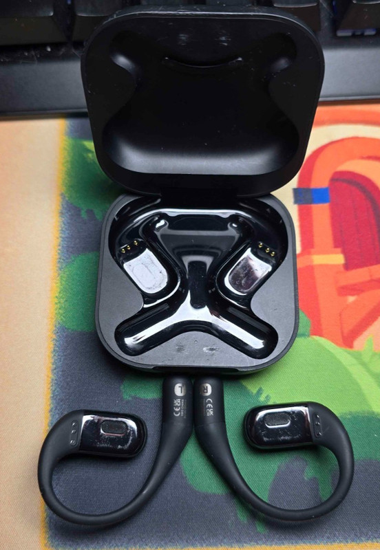 Shokz OpenFit Open-Ear True Wireless Earbuds – Black – T910-ST-BK-US
