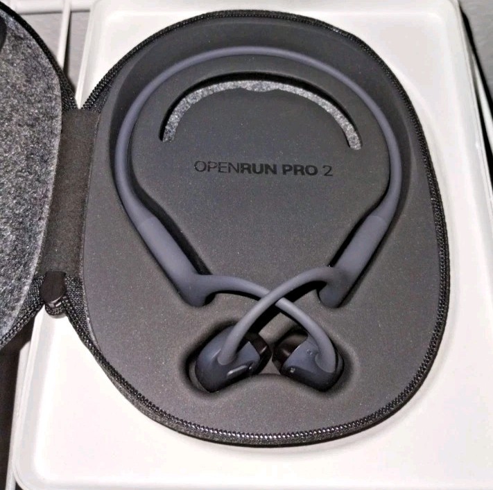 Shokz OpenRun Pro 2 Bluetooth Wireless Open-Ear Headphones - Black - OPEN BOX gallery