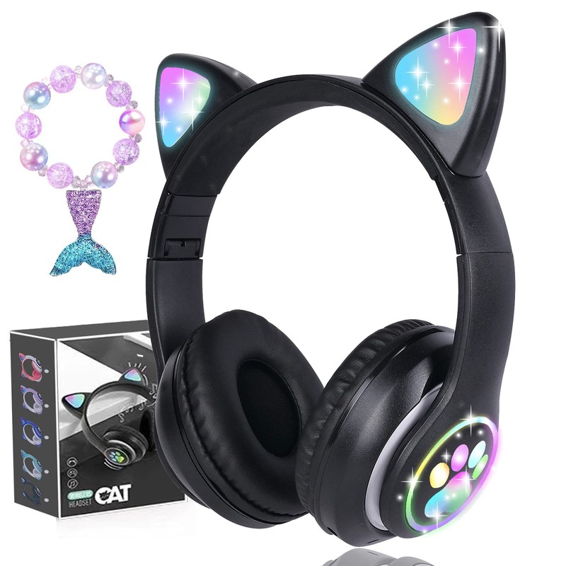 kuyaon Wireless Kids Headphones for Small,Medium,Largr,Extra Large, Black