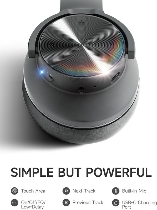 Picun B8 Bluetooth Headphones 120H Playtime Headphones Wireless Bluetooth wit... gallery