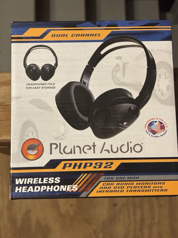 Planet Audio PHP32 Dual-Channel IR Wireless Headphones with Box