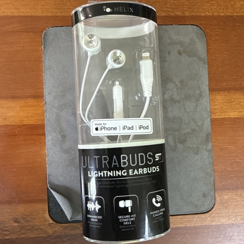 Earbuds For Apple Devices Helix Ultra Buds White Lightning – IPhone IPad iPod