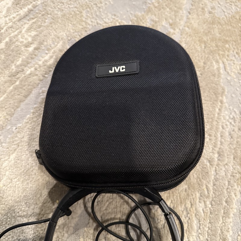 JVC HA-NC250 Stereo Headphones Noise Canceling w/ Case Adapters Wired gallery
