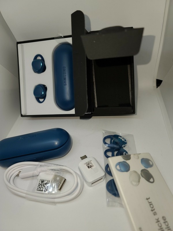 Lot of 2 Samsung Gear IconX In-Ear Only Wireless Headphones Blue NOT WORKING gallery