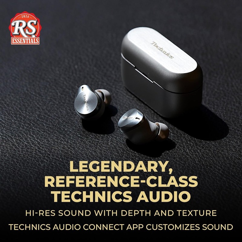 Technics EAH-AZ80-S Premium Hi-Fi Wireless Bluetooth Earbuds Noise-Cancelling gallery