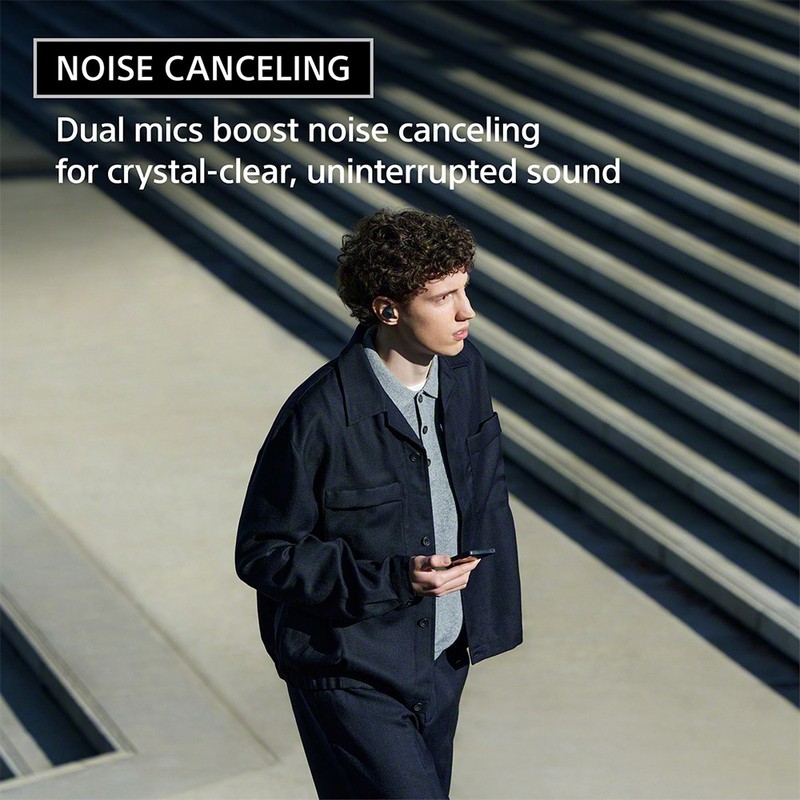 Sony Truly Wireless Noise Canceling Earbuds Black + Converter Adapter and Cloth gallery