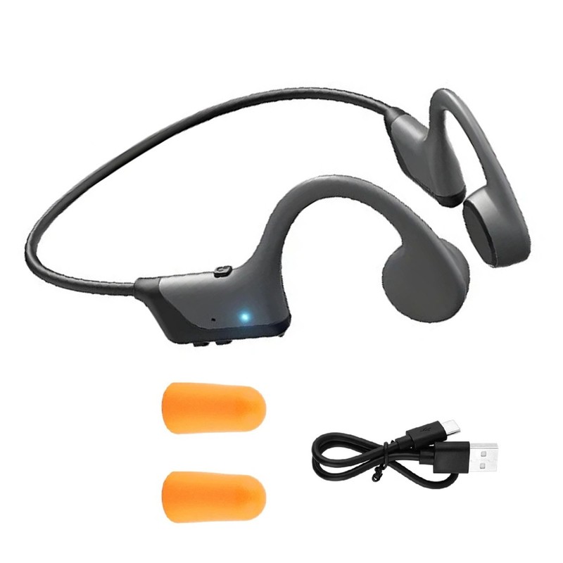 Bone Conduction Headphones Bluetooth 5.4 IPX5 Waterproof 16.2MM Driver for Trail