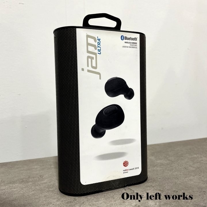 Jam Ultra Truly Bluetooth Earbuds – Black – Used – Only left works