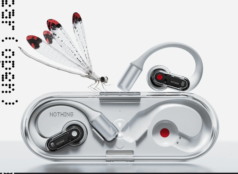 Nothing Ear (Open) Open-Ear Headphones, Earbuds with Earhooks, BT White, Sealed
