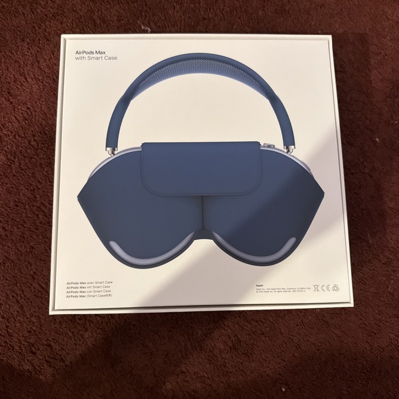 Apple AirPods Max Lightning Blue Open Box Complete in Original Box gallery
