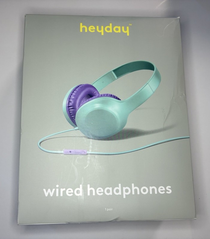 Heyday Wired On-Ear Headphones – Multiple Colors – Tangle-Free Cable – NEW