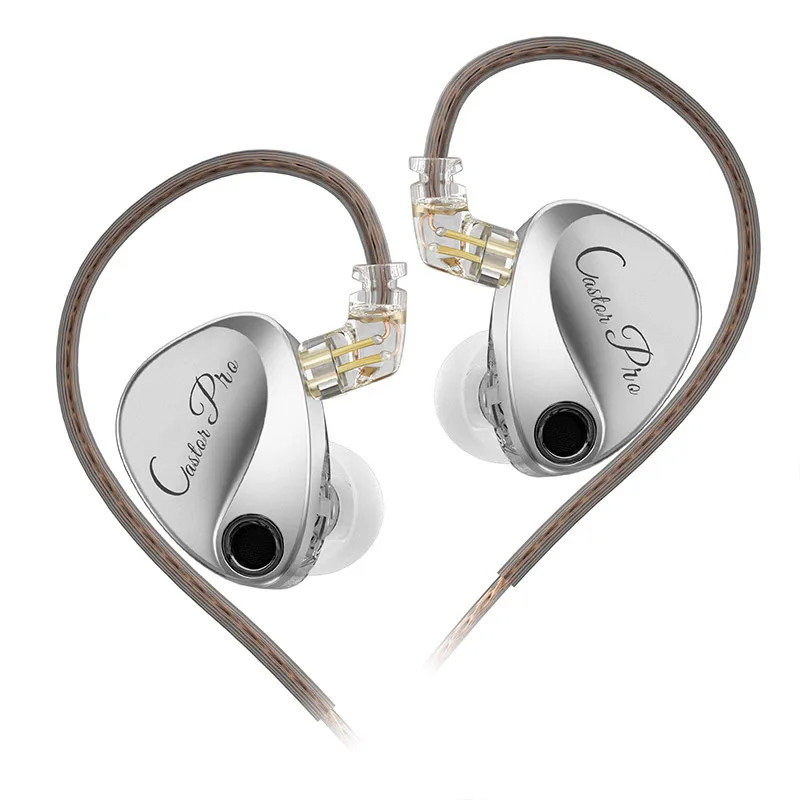KZ Castor PRO Dual Dynamic Driver IEMs HiFi Bass Earphones 3.5mm Wired
