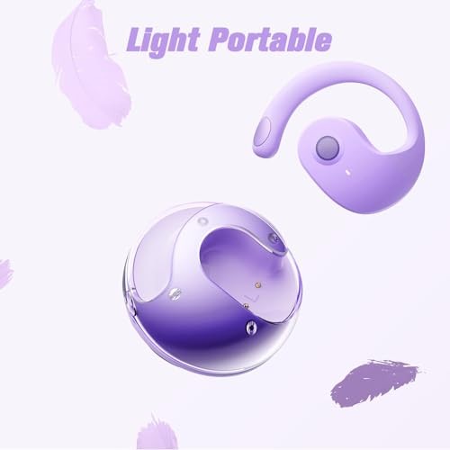 Over The Ear Earbuds Open Ear Buds Headphones Over Ear Air Bone Purple Normal gallery