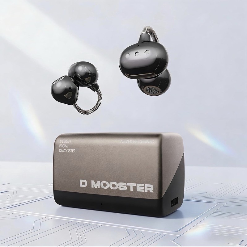 Dmooster D95 Clip-on Wireless Earbuds – Black (New & Sealed)