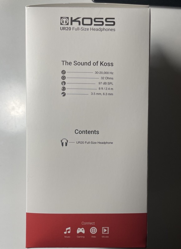 KOSS UR20 Full-Size Headphones. Closed-Back with Flexible Design !!! gallery
