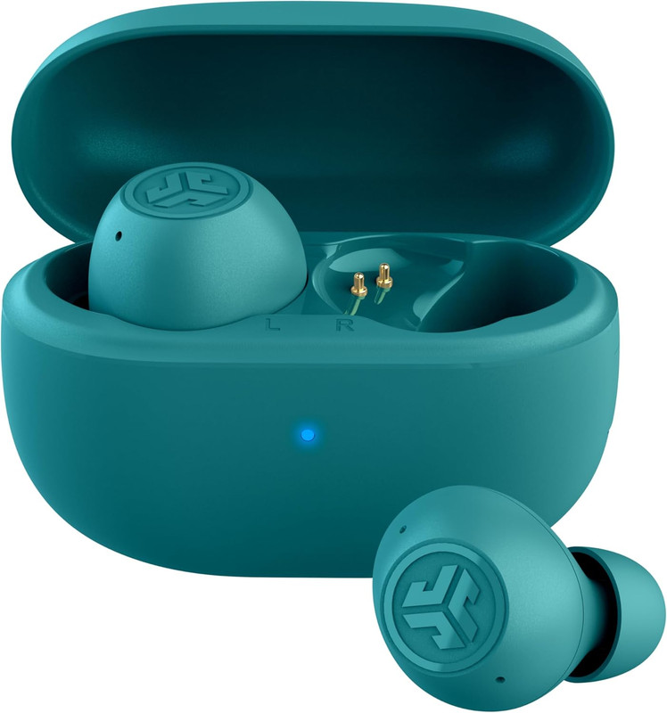 Go Pop ANC True Wireless Earbuds & Charging Case, Teal, Active Noise Cancelling,