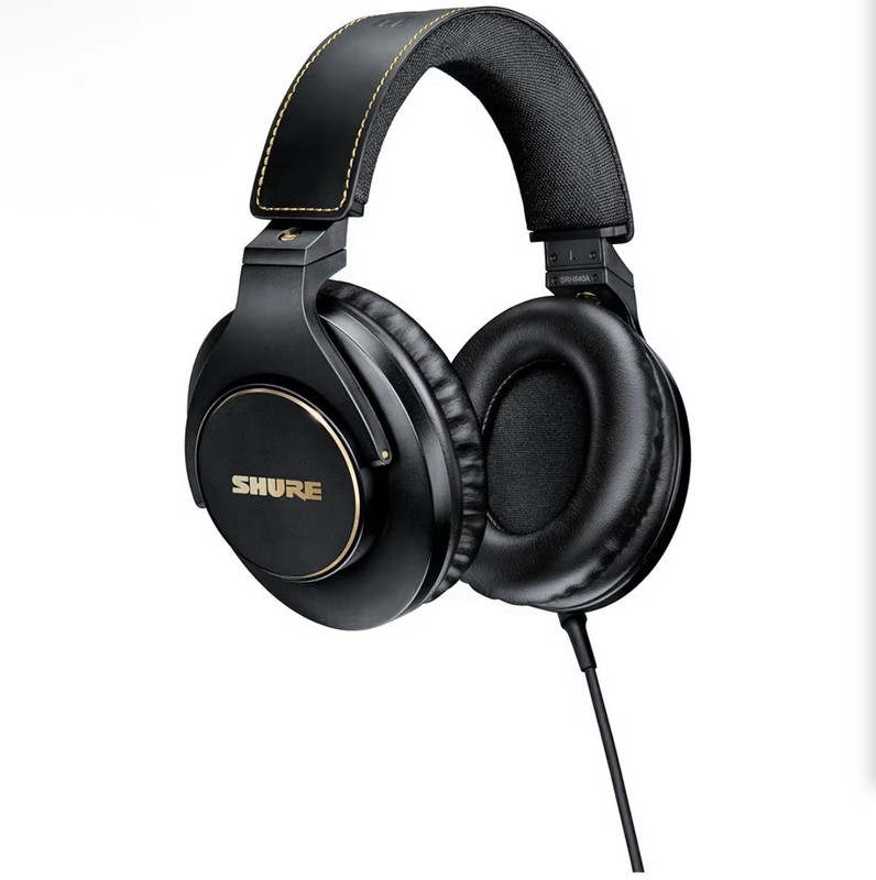 Shure SRH840A Over-Ear Studio Monitoring Headphones 40mm 3m 3.5mm Black