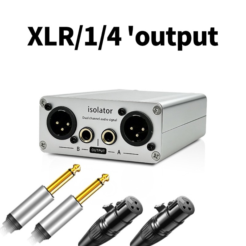 3Pin 6.35MM Mixer Sound Isolator Sound Noise Mixer Microphone Common gallery