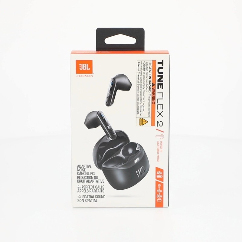 JBL Tune Flex 2 True Wireless Noise Cancelling Earbuds (Black) – NEW / SEALED