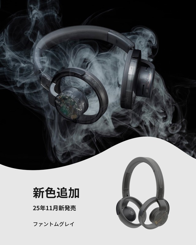 nwm ONE MBH001TA Open-Ear Wireless Headphones Bluetooth 5.3 Phantom Gray Japan gallery