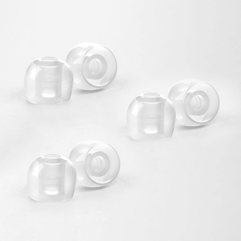 RADIUS Deep Mount earpiece HP-DME02CL Clear Medium Size (3 Sets) silicon NEW gallery