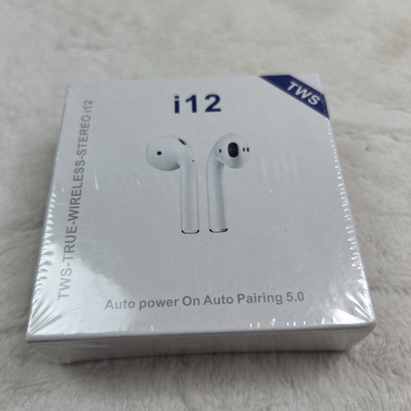 i12 TWS True Wireless Stereo, audio power On Auto Pairing 5.0-Sealed in Box